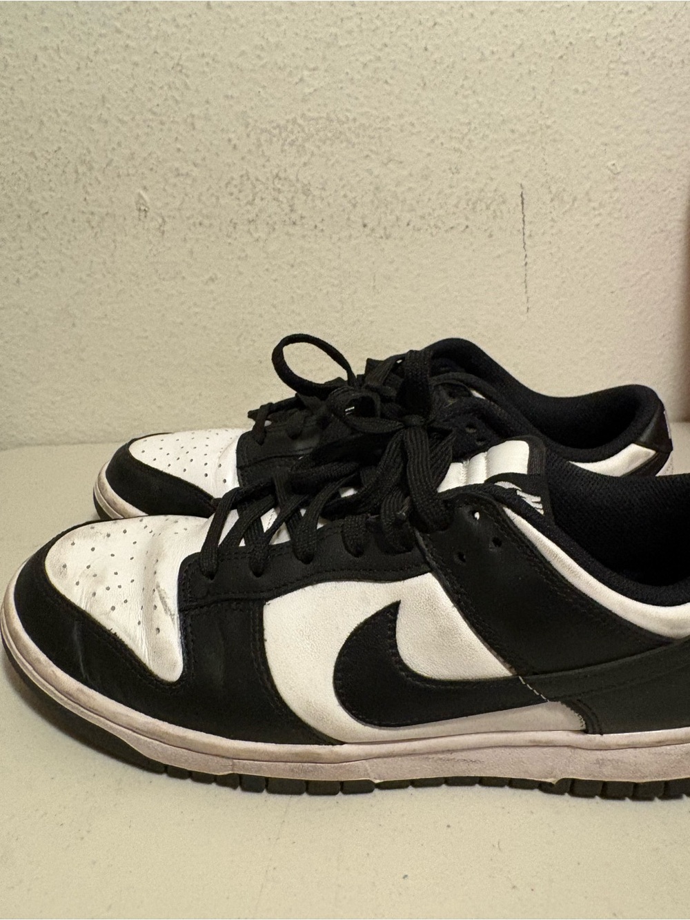Nike Black and White Low-Top Swoosh Sneakers